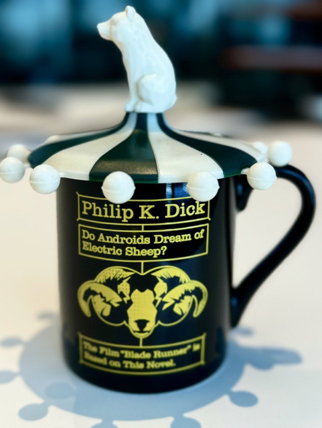 Philip K Dick mug - tweet from Hideo Kojima