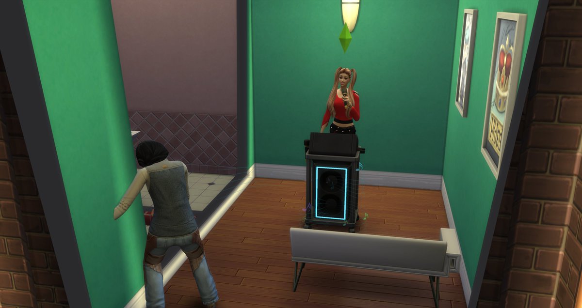 ArmelleAb's tweet photo. #Sims4 Non, quand tu chantes faux comme ça, il n'y a personne qui danse ! #SimsLogic ! 🤣🤣🤣🤣🤣 https://t.co/nQ9FEgNPvQ