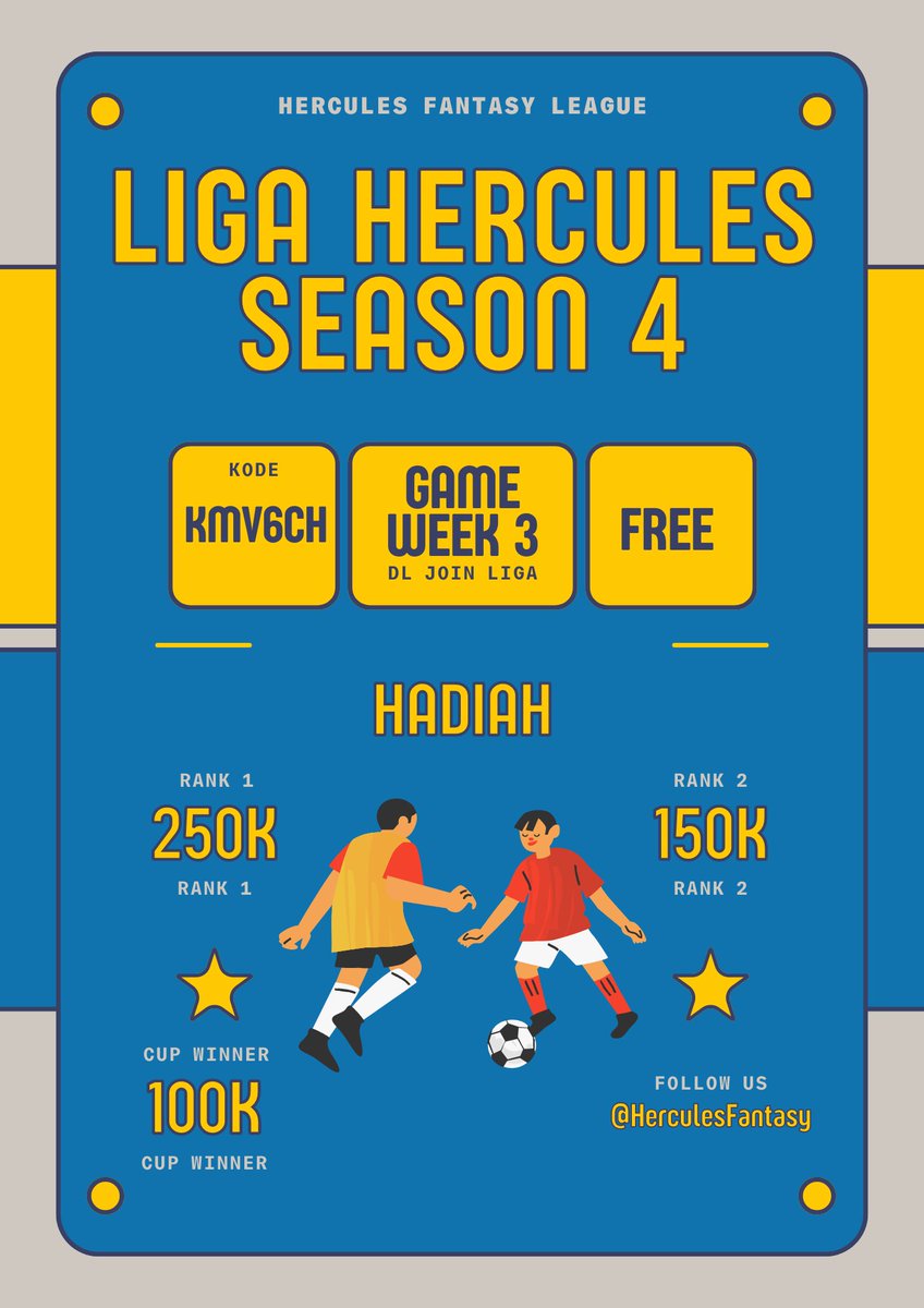 Hercules Fantasy (@herculesfantasy) on Twitter photo Assalamualaikum
Selamat malam semua
LIGA HERCULES FPL IS BACK!!!
Syarat mudah, semua bisa join. Yuk ramaikan!!!
Mohon bantuannya om <a href="/pisangij01/">FPL Liga Pisangijo</a> 🙏🏼 Assalamualaikum
Selamat malam semua
LIGA HERCULES FPL IS BACK!!!
Syarat mudah, semua bisa join. Yuk ramaikan!!!
Mohon bantuannya om <a href="/pisangij01/">FPL Liga Pisangijo</a> 🙏🏼