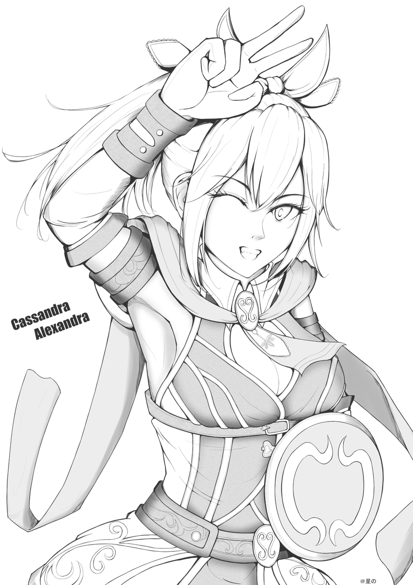 astronomy_u_y_r's tweet photo. カサンドラ・アレクサンドル(Cassandra Alexandra)✍️😉
#SOULCALIBUR 
#ソウルキャリバー6 
#格ゲーキャラ描こうぜ https://t.co/U4nE2kENDG