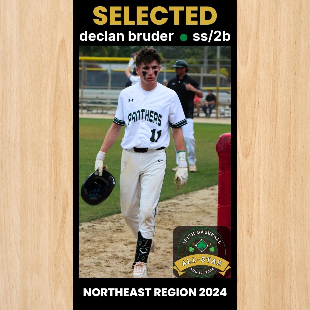 Irish American Baseball Society (@iabsociety) on Twitter photo PLAYER SELECTION: SS/2B/P Declan Bruder (2026) has been selected to play in the Irish Baseball Northeast Regional All-Star Game! Declan is from Pleasantville, NY. He's a student at Pleasantville HS and he plays for Team Crush!
Follow: <a href="/Crush_Baseball/">Crush Baseball</a> and <a href="/baseball_pville/">Pleasantville Baseball</a> PLAYER SELECTION: SS/2B/P Declan Bruder (2026) has been selected to play in the Irish Baseball Northeast Regional All-Star Game! Declan is from Pleasantville, NY. He's a student at Pleasantville HS and he plays for Team Crush!
Follow: <a href="/Crush_Baseball/">Crush Baseball</a> and <a href="/baseball_pville/">Pleasantville Baseball</a>
