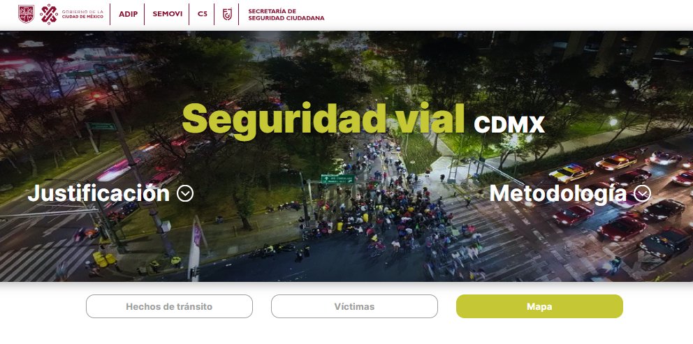 Ar7ois's tweet photo. ¿Ya visitaron el micrositio de seguridad vial de la  #CDMX que recoge estadísticas sobre siniestralidad vial de la ciudad de 2019 a 2024?.💻

https://t.co/0sqlkJEUl3

Nota: El portal tarda en cargar...

Información sobre:
🔴Hechos, victimas  y motivos de tránsito.
🔴Datos e información por fecha, hora y Alcaldía.
🔴Bases de datos y mapas.

Su creación se traduce en una herramienta que invita a pensar en cómo podemos hacer nuestras calles sean más seguras.

Entender las causas y patrones de los accidentes puede ser el primer paso para prevenirlos. El portal ofrece esa oportunidad. 

Si te importa la seguridad en nuestras calles, te invito a que explores esta página. No se trata solo de conocer los números, sino de reflexionar y actuar para que, en el futuro, menos vidas se vean interrumpidas.