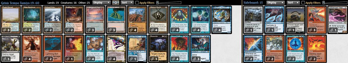 ___INF___'s tweet image. Legacy League 5-0 🏆#5  #BLB
DECK:Grixis Tempo