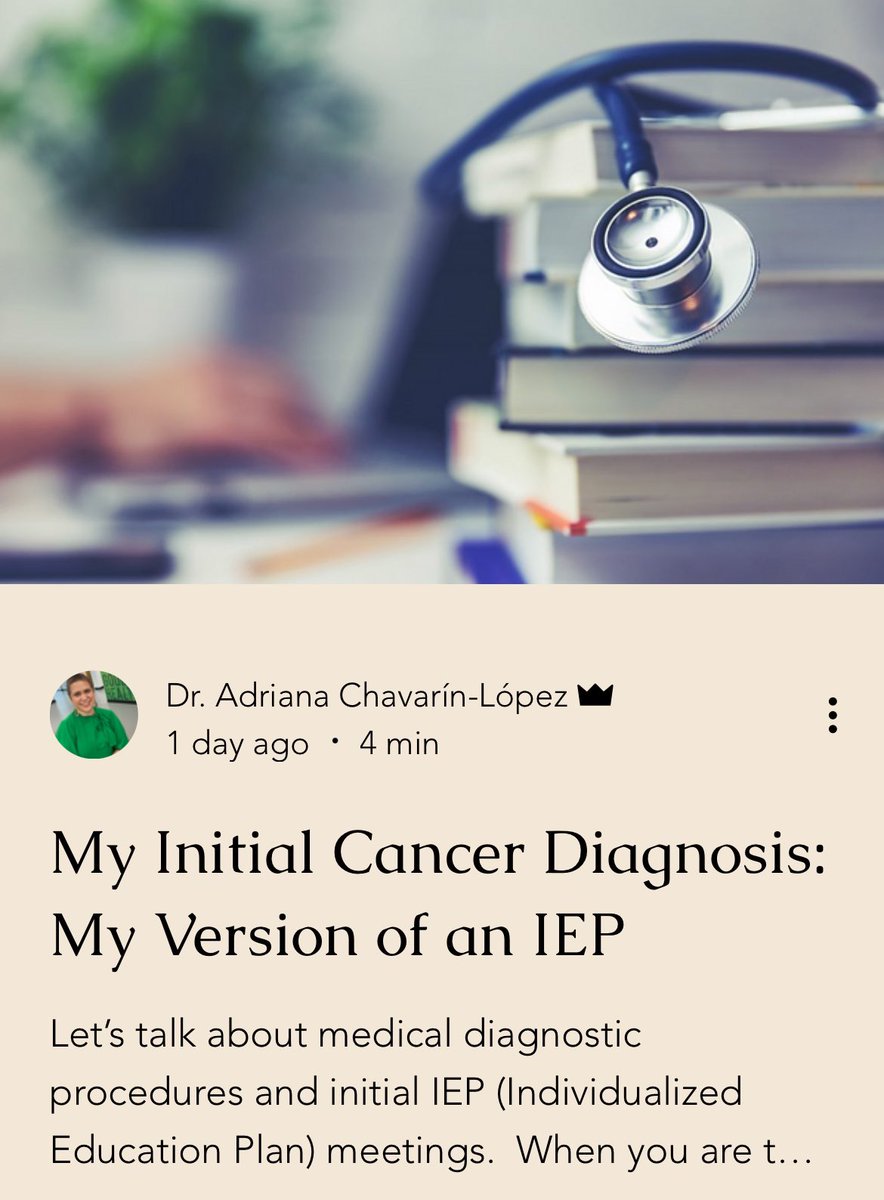 Emotions can run high at an initial IEP meeting and at an initial cancer diagnosis meeting. Read about my thoughts on this intersection. sabbaticalize.com/blog