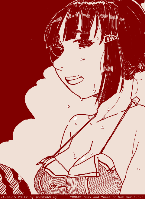 夏の重巡注意報が出ています #tegaki_dt 
