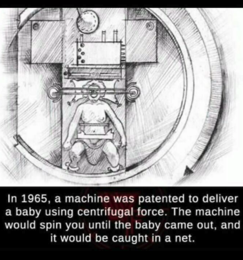 TCWTMedia's tweet image. 🤰🚀 Terrifying Thursday Fact! 🚀🤰
In 1965, a bizarre machine was invented to help women give birth using centrifugal force! 😱 
#TerrifyingThursday #WeirdHistory #CentrifugalForce #BizarreInventions