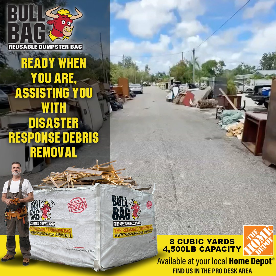 thebullbag's tweet photo. Our disaster response team is ready to assist with efficient and reliable debris removal, ensuring your property is cleared quickly and safely.
Contact us today at 866-414-2855 or visit https://t.co/jVBzykeqW4

#DisasterResponse #DebrisRemoval #HereToHelp #CommunitySupport https://t.co/Xv7zThyrWI