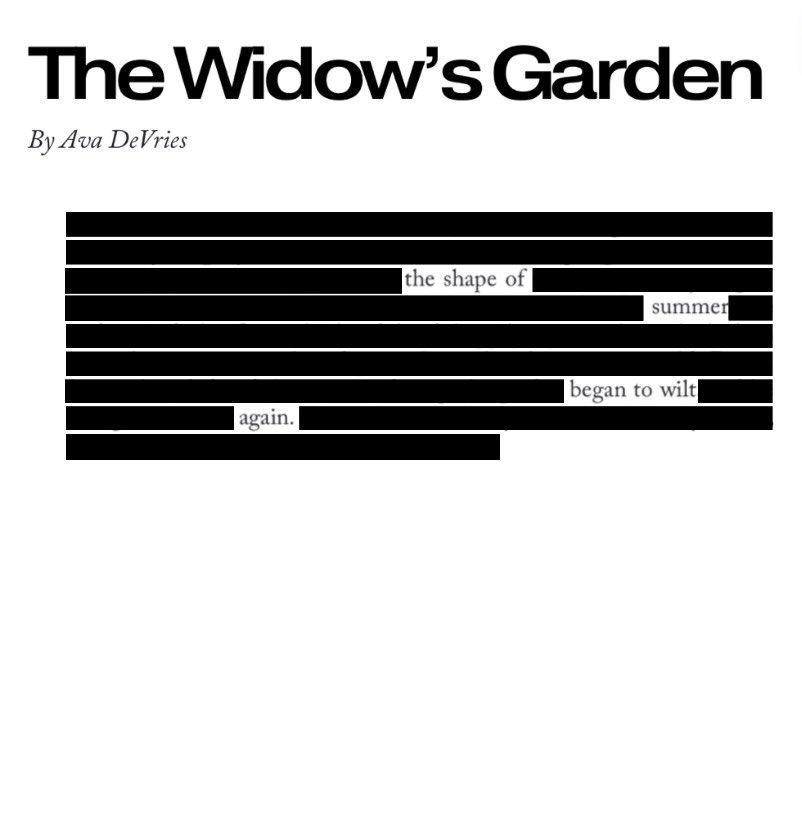 Broken Antler (@brokenantlermag) on Twitter photo & a lovely flash piece to close out our Issue Four features, & to close out the summer 🌞
(spooky szn, we’re ready for ya)
Read “The Widow’s Garden” by Ava DeVries (<a href="/AvaDeVries04/">Ava DeVries</a>) in our latest issue:
brokenantlermag.com/issue-four-fic… & a lovely flash piece to close out our Issue Four features, & to close out the summer 🌞
(spooky szn, we’re ready for ya)
Read “The Widow’s Garden” by Ava DeVries (<a href="/AvaDeVries04/">Ava DeVries</a>) in our latest issue:
brokenantlermag.com/issue-four-fic…