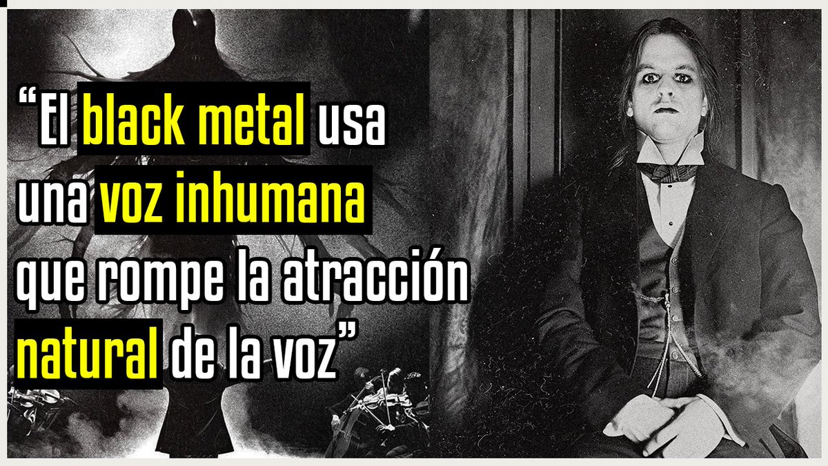 🔴ENTREVISTA DISPONIBLE

En 2023 la música clásica y el black metal se unieron en 'Malivore', llegando a consagrarse como una gran sorpresa.

🟢 Un RT ayudaría un montón porque las respuestas son un auténtico lujo escucharlas: ¡así le llega a más gente!

youtu.be/1xqmr-cF0X8