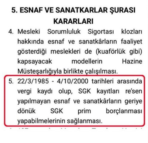 👇🏻👇🏻👇🏻👇🏻👇🏻👇🏻👇🏻
2000 öncesi Vergi ve Oda kaydı var fakat Bağkur'a kayıt yok.
TESCİL👉Elimizden alınmış haktır
Mağduriyet halen çözüme kavuşmamıştır‼️
<a href="/RTErdogan/">Recep Tayyip Erdoğan</a>
<a href="/turkiskonf/">TÜRK-İŞ</a>
<a href="/EytEmeklilerFed/">EYT VE EMEKLİLER FEDERASYONU</a>
#zordayızgecinemiyoruz
#BagkurTESCİLMağdurları