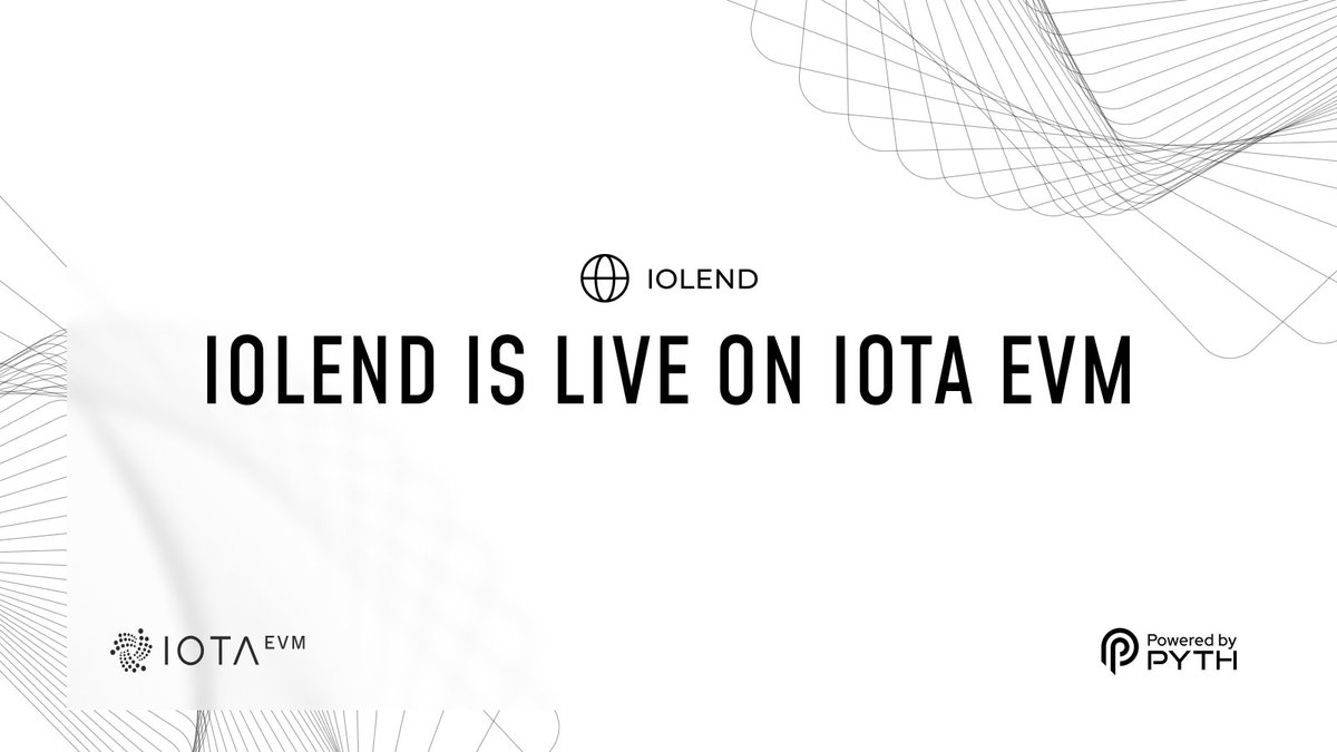 iolendfi's tweet image. 🚀 Excited to announce the official launch of ioLend! 🚀
Harness the power of DeFi lending with infinite money loops and automated leverage.

Start earning attractive yield and make your assets work smarter, not harder. 

Dive in now: iolend.fi on @iota EVM!