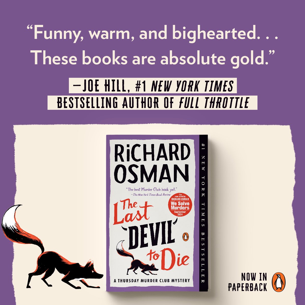 My lovely American friends, #TheLastDevilToDie is out RIGHT NOW in paperback. I think it's the best yet, and I know you'll love it. Support your local bookstore! 🇺🇸🇺🇸🇺🇸