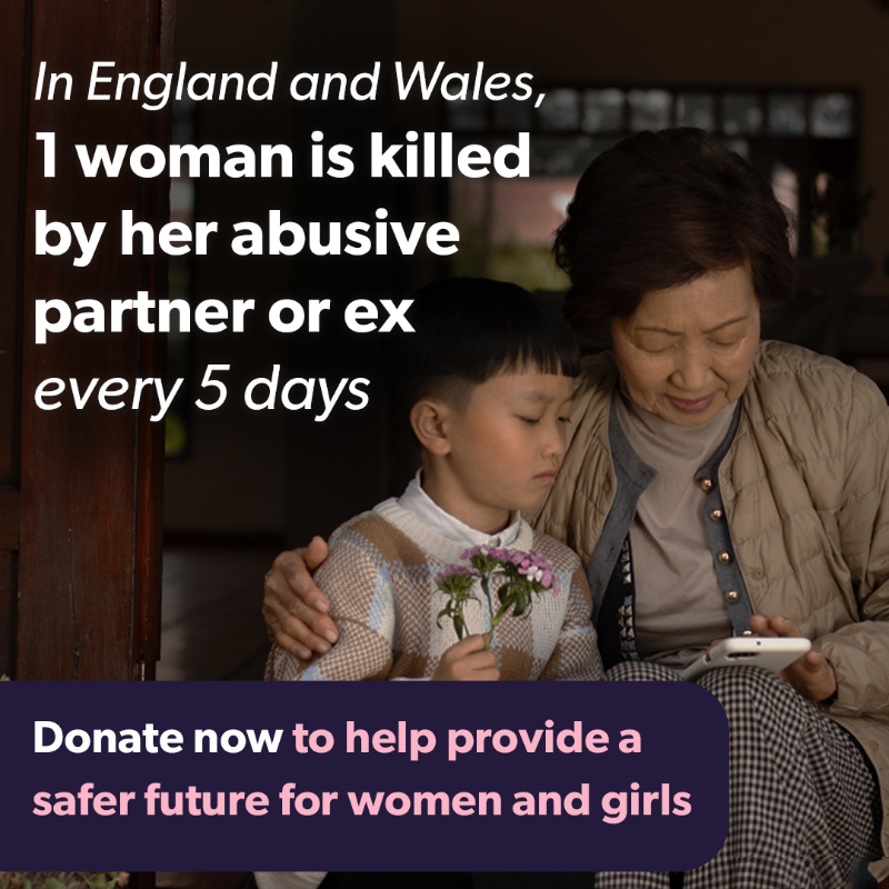 RefugeCharity's tweet photo. It takes 1 minute to donate to Refuge but the impact of your donation will last a lifetime. On average, 1 woman every 5 days loses her life as a result of domestic abuse. Help us to provide a safe space for survivors of domestic abuse.