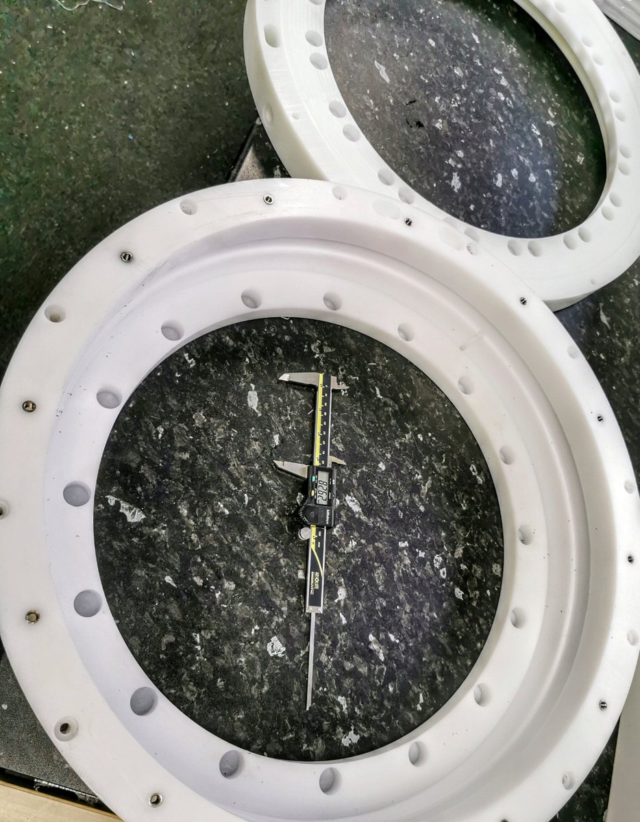 VaplasLtd's tweet photo. Large Parts - no problem! These currently produced in HMWpe for another of our customers projects.

Contact us for any requirements Large or Small. https://t.co/uLdof3GpNl