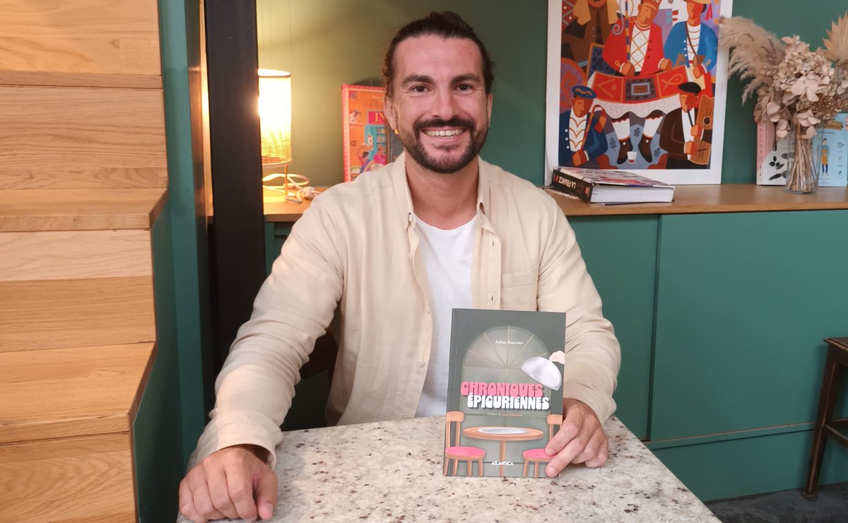 Julien Fournier vient de publier aux Éditions Atlantica, « Chroniques épicuriennes », une soixantaine de textes soignés autour de plats dégustés au Pays basque ou au fil de ses périples gourmands 
sudouest.fr/culture/livre-…