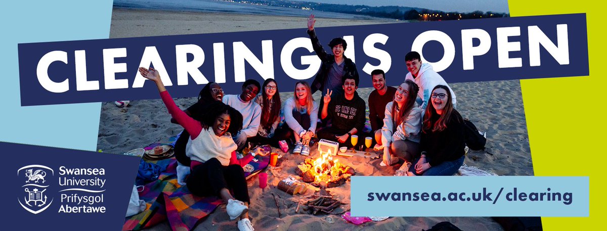 Clearing 2024 is now open - take a look at our vacancies and find your perfect course. But don't wait! 

See our Clearing pages for more information:
➡️swansea.ac.uk/clearing

📞 0808 175 3071
