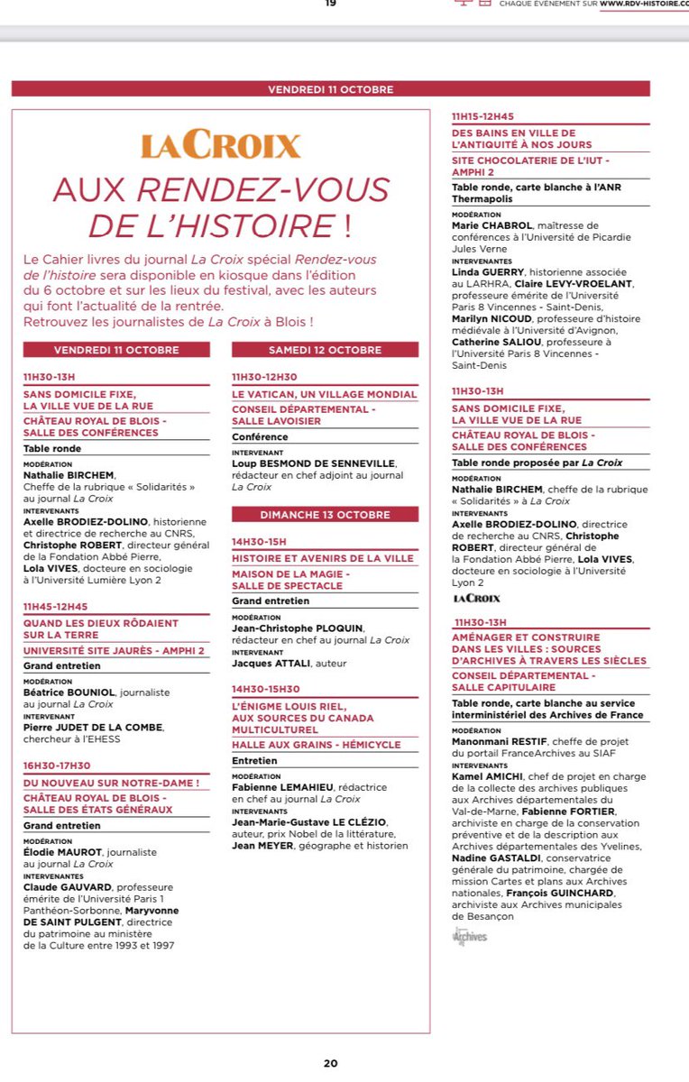 Le programme des #rvh2024 est dense. Certes, « Thèmes profus, à Blois, ne nous ont jamais intimidés », indique J.-Noël Jeanneney. 

En présélectionnant nos étapes de ce voyage dans la ville, nous remarquons un conflit d’agenda cornélien: <a href="/jattali/">Jacques Attali</a> / J.M.G. Le Clézio <a href="/rdvhistoire/">Rendez-vous-histoire</a>