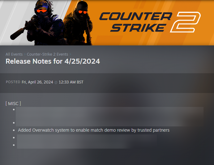 TheCaseChannel's tweet photo. On April 25th Valve "released" overwatch in CS2 so...

Where is it @CounterStrike? 🥺
#counterstrike https://t.co/KVTIAVRnMA