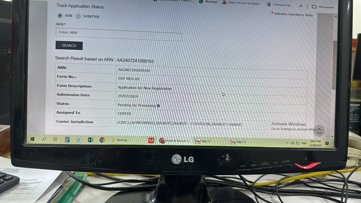 manalidoshi's tweet photo. @Infosys_GSTN Application for new registration has not been processed yet, even after biometric, documents verification all successful done before 15 days. ARN : AA240724105910J ..Please lookinto the matter and do the needful. https://t.co/QbEgCQ1OJ7