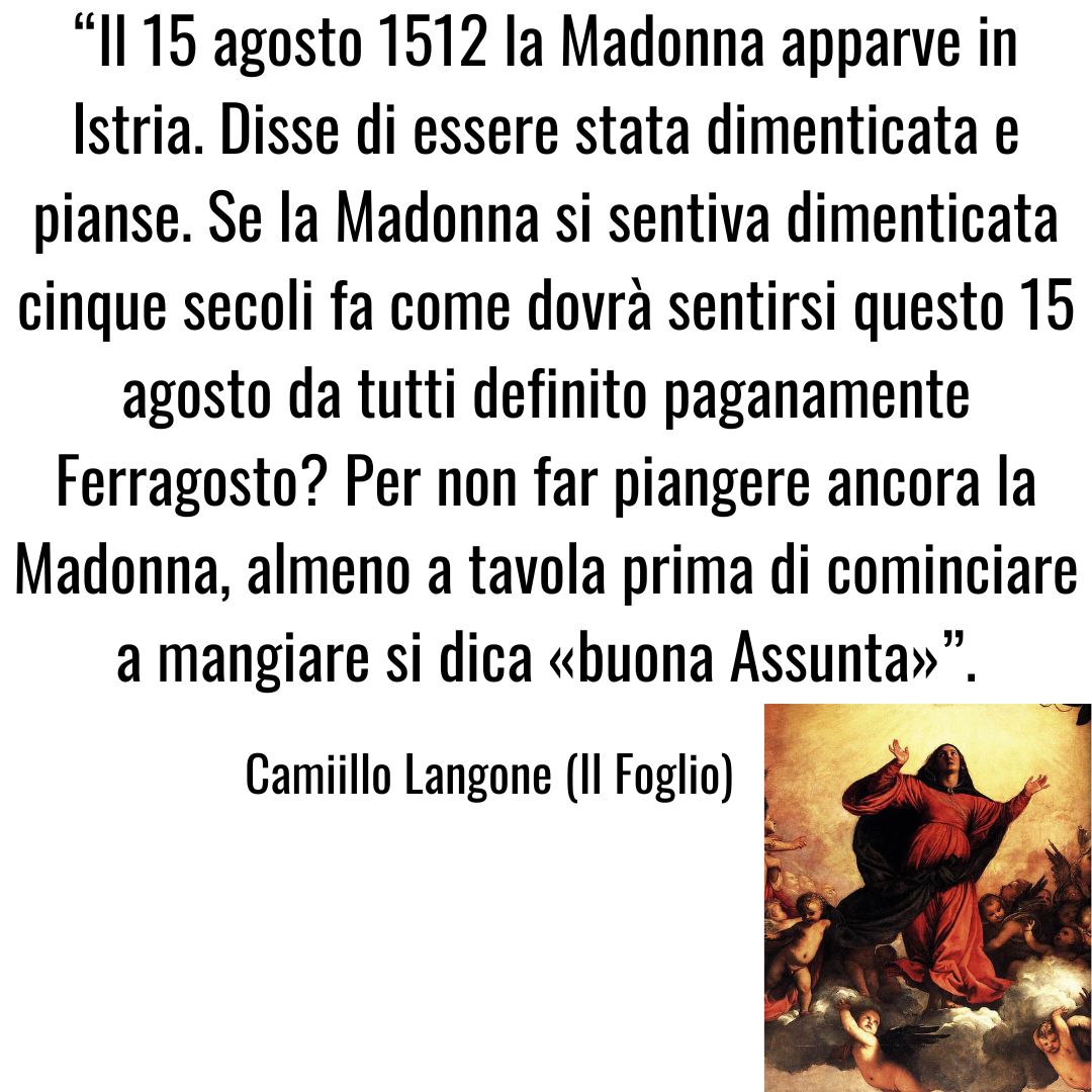 CamilloLangone's tweet image. #Ferragosto #Assunta