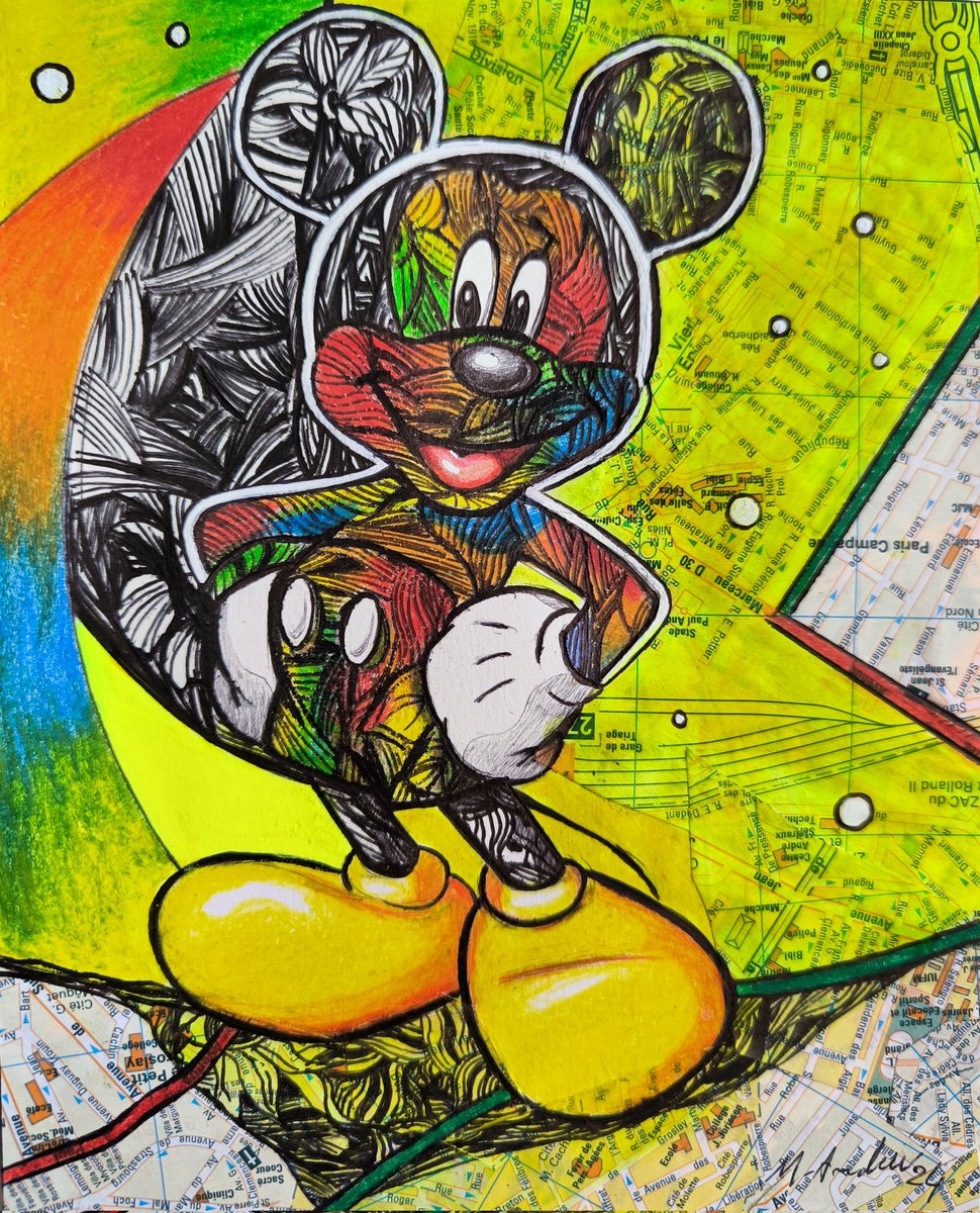MyriamAndrewart's tweet photo. BONJOUR the talented 🤩
Mickey a l'honneur
Mon nouveau dessin au stylo bille.
Si vous désirez ce dessin je suis à votre disposition 🤗
#mikeymouse #DisneyWorld #dessin #loveart #myart #FolloForFolloBack #originalart #artgallery #Disney #artforsale #dessinanime #artwork #draw https://t.co/W85OedA6Qb