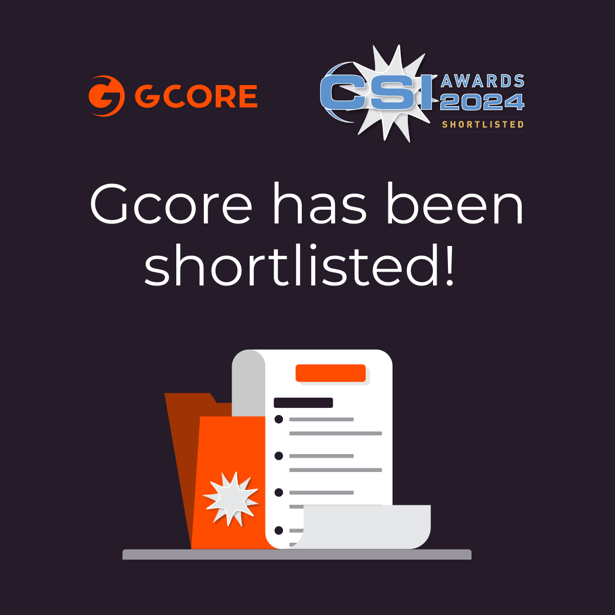 gcore_official's tweet photo. @gcore_official's real-time video streaming solution has made the shortlist for the @CSI_Magazine Award 2024! Weβre honored to be recognized for our innovative FastEdge in edge CDN deployment π½οΈπ»
#fastedge #CDN #edgenetwork https://t.co/lkEKwASNvY