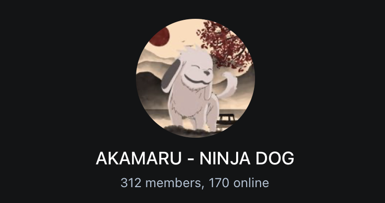 Akamaru_ETH's tweet photo. Surpassed the milestone of 300 members. The key for success is a strong community!

https://t.co/7cLJ3QCzfh

We getting jeets out, its very important to steady grow!

#akamaru #eth https://t.co/m2q9oX7bOR
