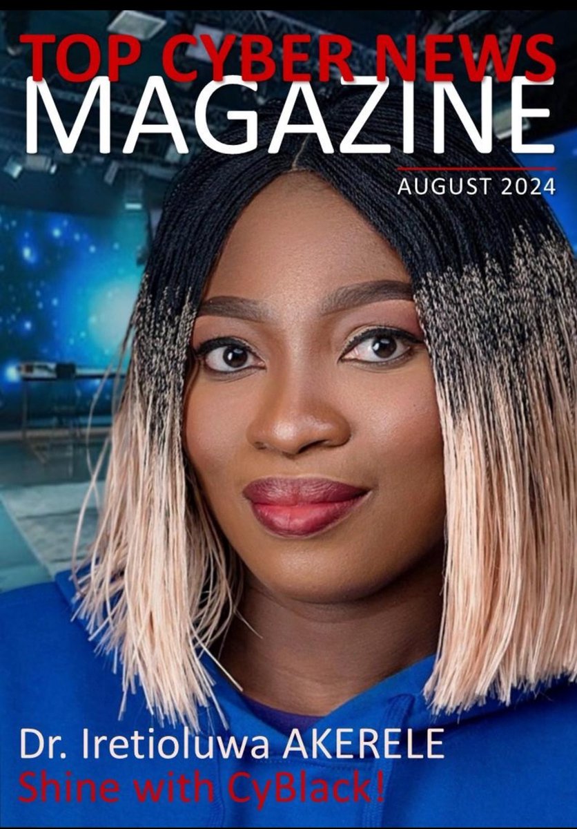 I am the Cover Page of Top Cyber News Magazine, August 2024 Edition 💙

linkedin.com/posts/topcyber…
