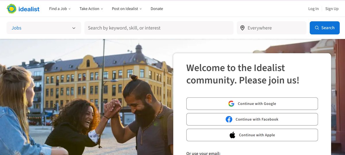 5. <a href="/idealist/">Idealist</a> : Passionate about making a difference? Find internships in non-profit and social impact organizations. Create a meaningful career while giving back.