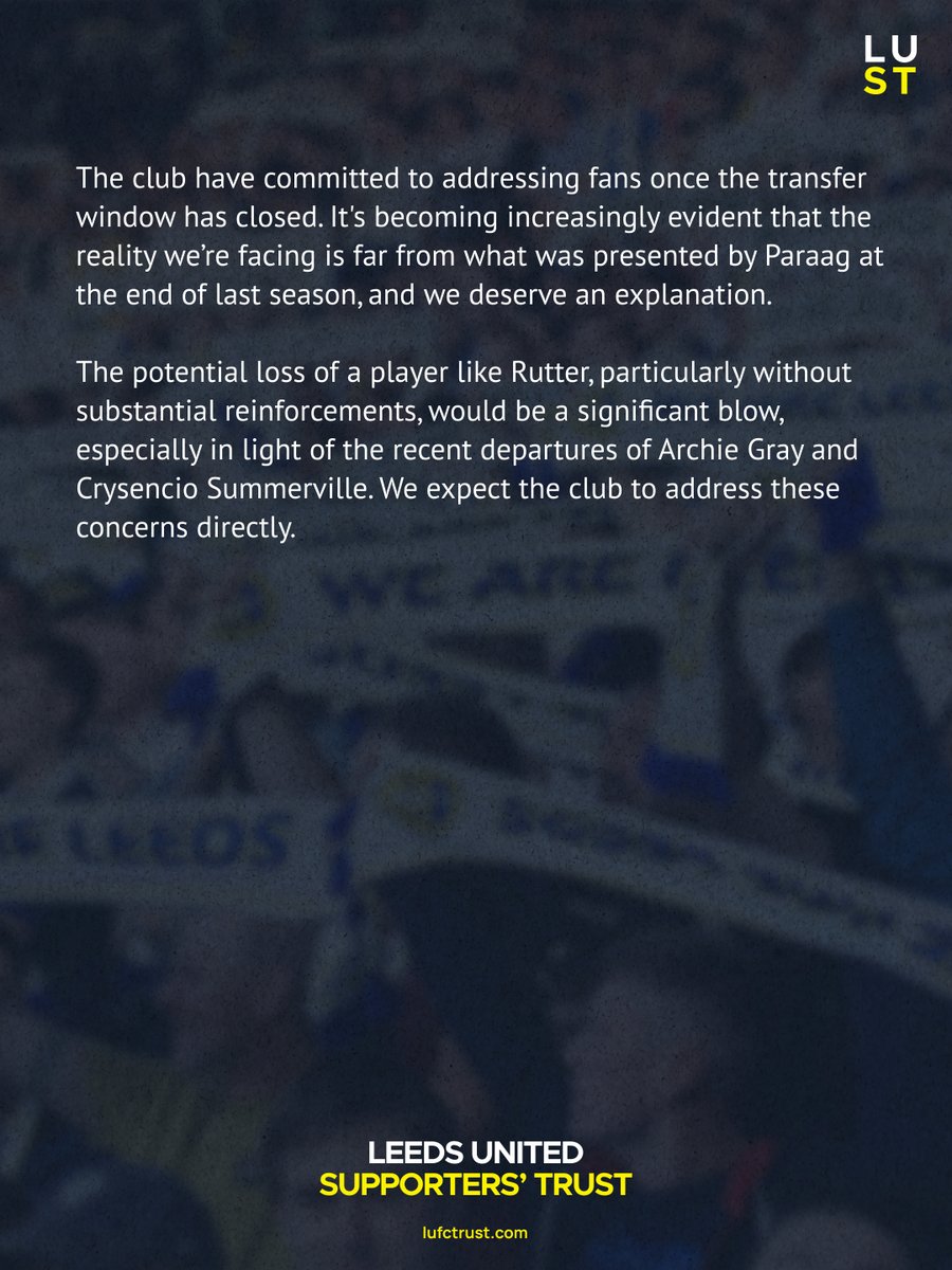 lufctrust's tweet image. We’ve been in ongoing discussions with the club about Georgie’s situation.