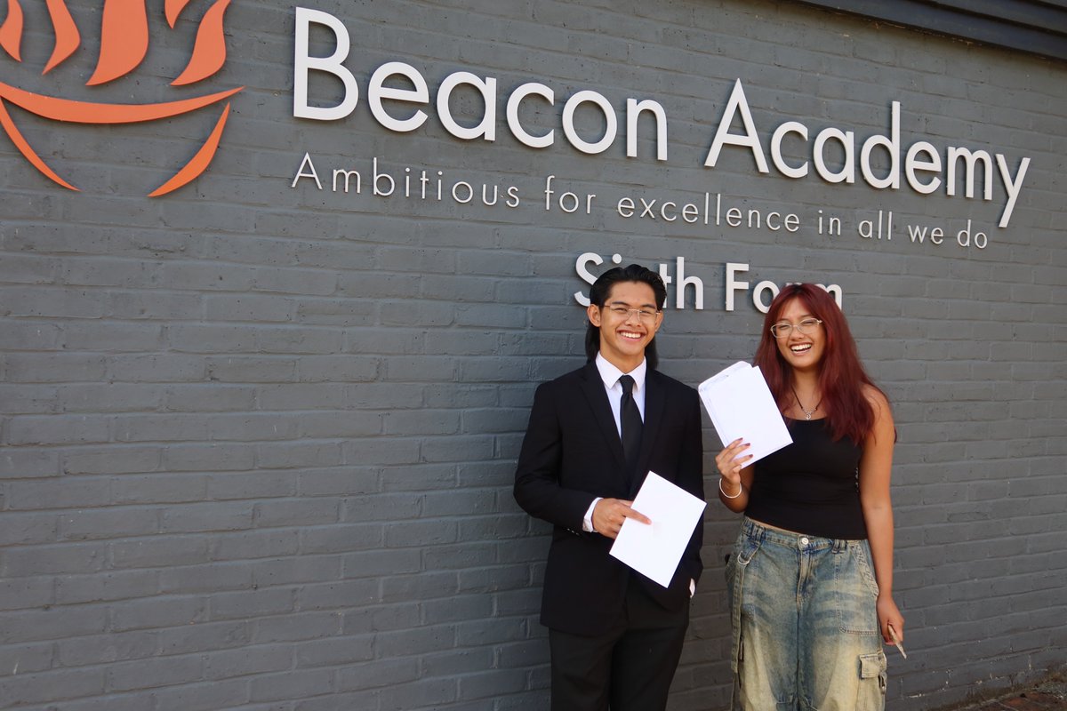 Beacon_Academy's tweet photo. Congratulations to our hardworking Y13 cohort who have been rewarded with strong A Level and equivalent examination results and will progress onto some very impressive and fully deserved futures!

https://t.co/371sHQFnBo

#MakeYourMARK #ALevelResults2024 https://t.co/sYBwEpWNFC