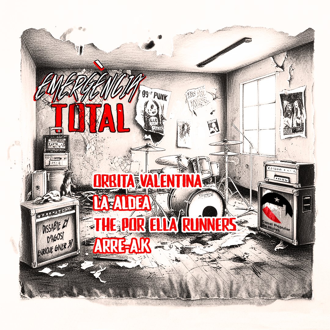 🚨🚨🚨🚨 Quarta confirmació de l''#EmergènciaTotal: The Por Ella Runners. Una mescla de Powerpop, Surf, Punk '77 i Garatge amb influències de Ramones, Buzzcocks, Barracudas, The Clash, The Who, etc. i ens visiten amb el seu nou disc "Yeeeeee!", un mini àlbum de set cançons.