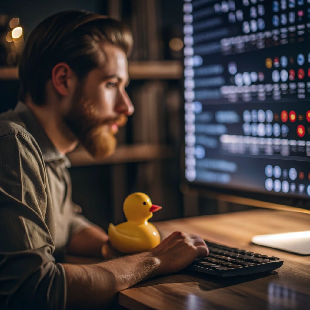 KevinUK's tweet image. Sometimes the best coding advice comes from a quiet rubber duck.
Explaining your code out loud or typing out your problem can help you solve problems faster than you think! #CodingTips #ProgrammingAdvice