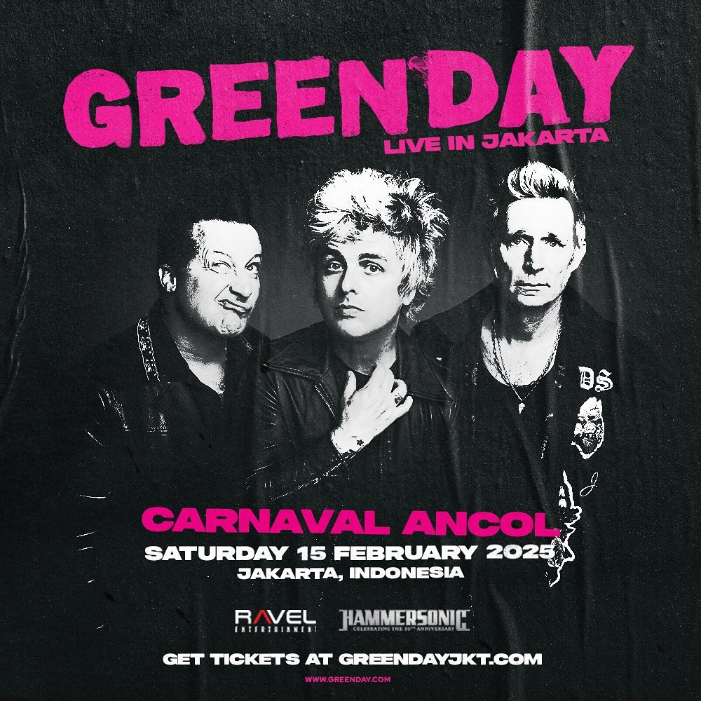 Green Day akan tampil di Jakarta tanggal 15 Februari 2025 🤘🏿🗿