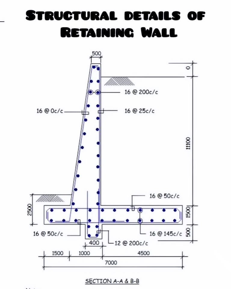 EngInfinityCo's tweet image. RCC Retaining wall