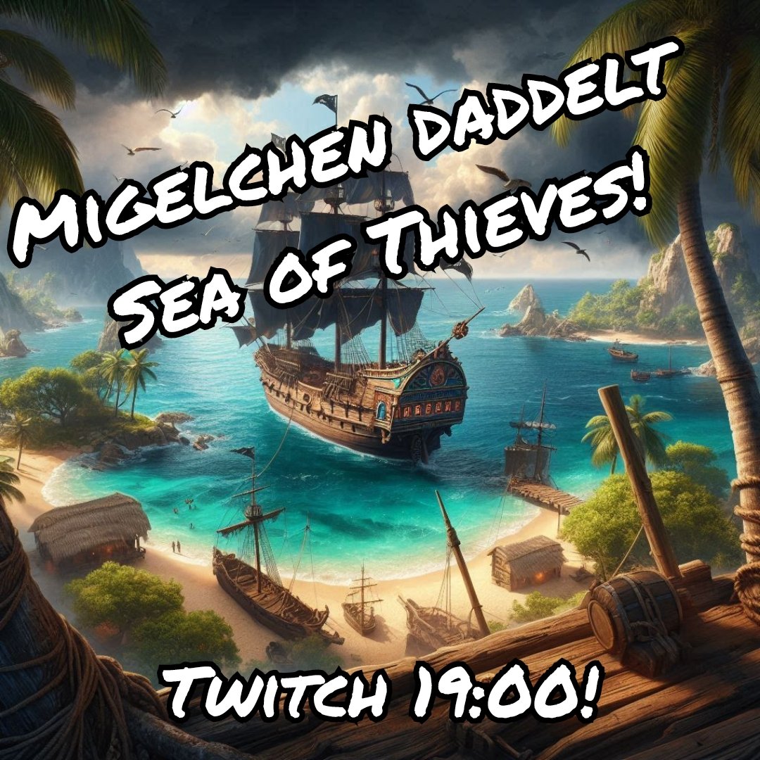 migelchen's tweet photo. Ahoi meine Plümelchen! Die "FischerNetts Friends" setzen heute ab 19Uhr in Sea of Thieves wieder die Segel! *PLÜM* 🍻
Twitch:
https://t.co/jSl5gSY30H
#Seaofthieves #Twitch #Streamer #community #Gilde #gaming #Deutschland #Piraten @DasNettwerk #DasNettWerk #FischerNettsFriends https://t.co/5Vu4Tp00rN