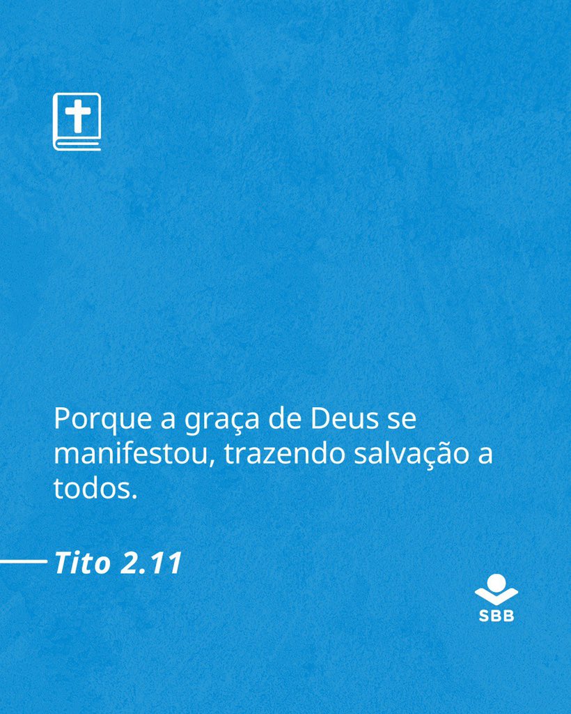 __SBB's tweet photo. "Porque a graça de Deus se manifestou, trazendo salvação a todos."

📖Tito 2.11
Confira na Bíblia Dia e Noite – 365 dias com a Palavra.
#SBB #leiaabíblia #bíbliaNAA #semeandoaPalavra #reflexao https://t.co/Wu7ikQ3WzQ