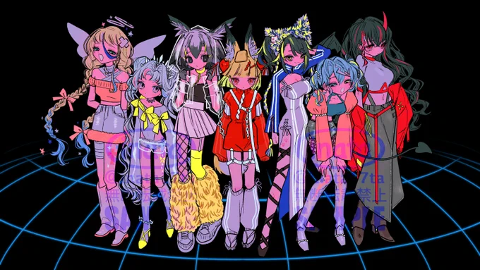 【お知らせ】Vtuberグループ、EMOVE様の歌ってみた動画にて、イラストを制作いたしました。ヘアアレンジや衣装デザインもお手伝いさせていただいています。ぜひご覧ください!二周年おめでとうございます 