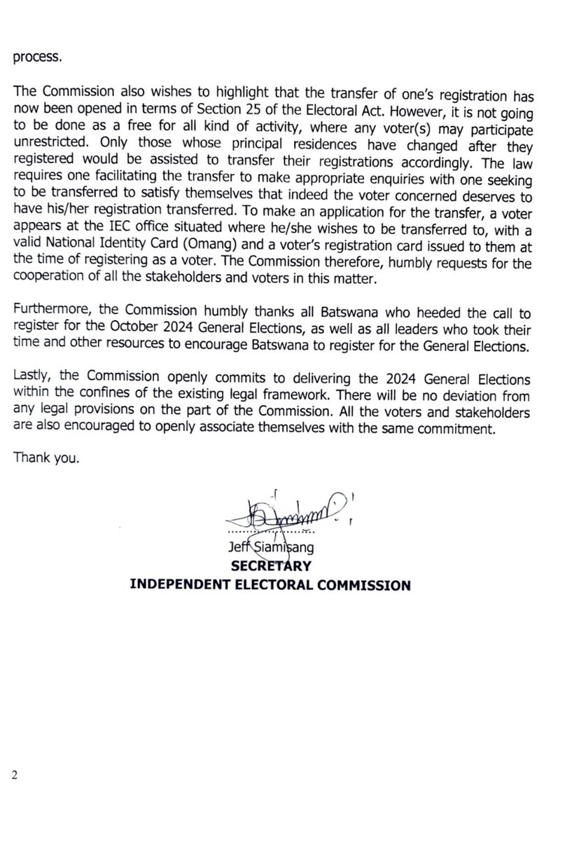 𝐌𝐄𝐃𝐈𝐀 𝐑𝐄𝐋𝐄𝐀𝐒𝐄

𝐂𝐄𝐑𝐓𝐈𝐅𝐈𝐂𝐀𝐓𝐈𝐎𝐍 𝐎𝐅 𝐆𝐄𝐍𝐄𝐑𝐀𝐋 𝐕𝐎𝐓𝐄𝐑𝐒' 𝐑𝐎𝐋𝐋𝐒 𝐀𝐍𝐃 𝐒𝐔𝐏𝐏𝐋𝐄𝐌𝐄𝐍𝐓𝐀𝐑𝐘 𝐕𝐎𝐓𝐄𝐑𝐒' 𝐑𝐎𝐋𝐋𝐒