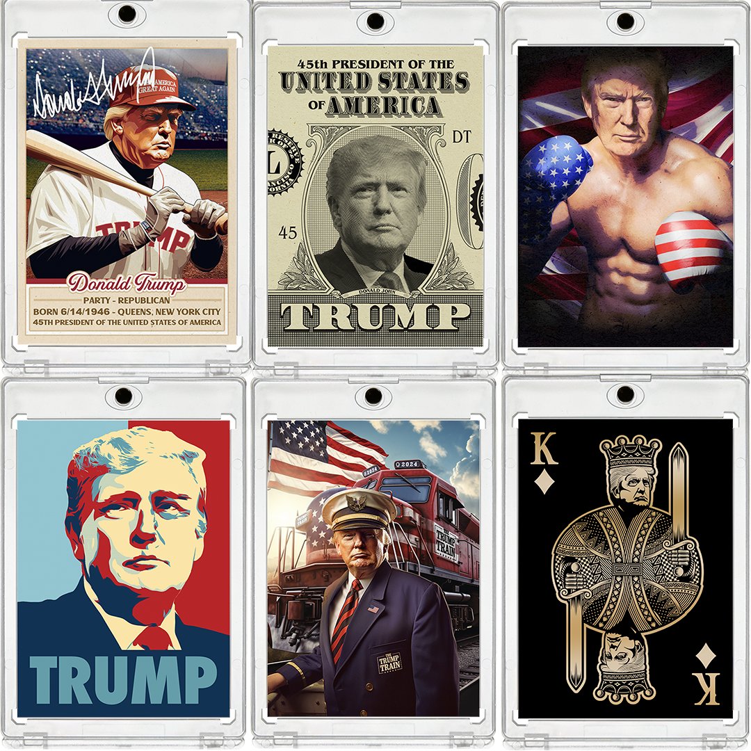 SwissFeeds's tweet image. Collection #3 of the Trump Trading Cards is here! Own a piece of history with custom artwork sealed in pristine cases. 🖼️🔒 Grab yours now! ⚡️ #TrumpCollection #RareCards #Trump2024

Get Yours: tinyurl.com/mr2dzh9y
Get Yours: