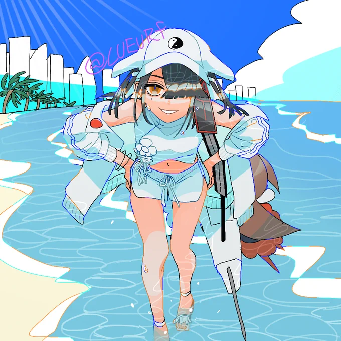 徐福ちゃん引けて嬉し～～という絵です 