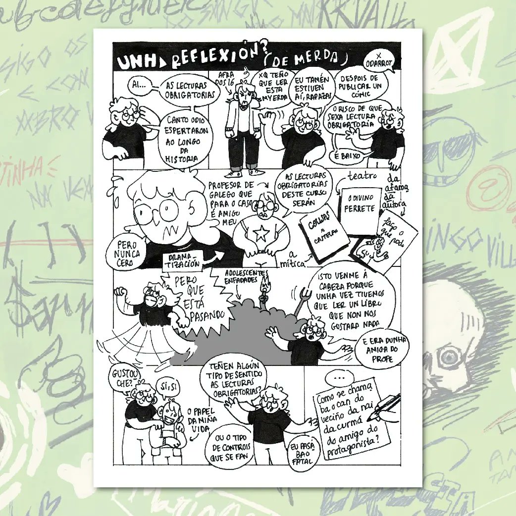 Participan: Ana García, Adrián Castro, Chano Ripio, Torboada, Bea Gregores, Andrea Freire, David Morenza, Rubén Rial, Pruden, Bez Gesto, Cris Alborja, Lorenzo Llinares, Maora, Pascual Cabaleiro, Román Cuadrado, Roberto M. Soler, Denís Carballás, Ed. Defectuosas e Afra Torrado.