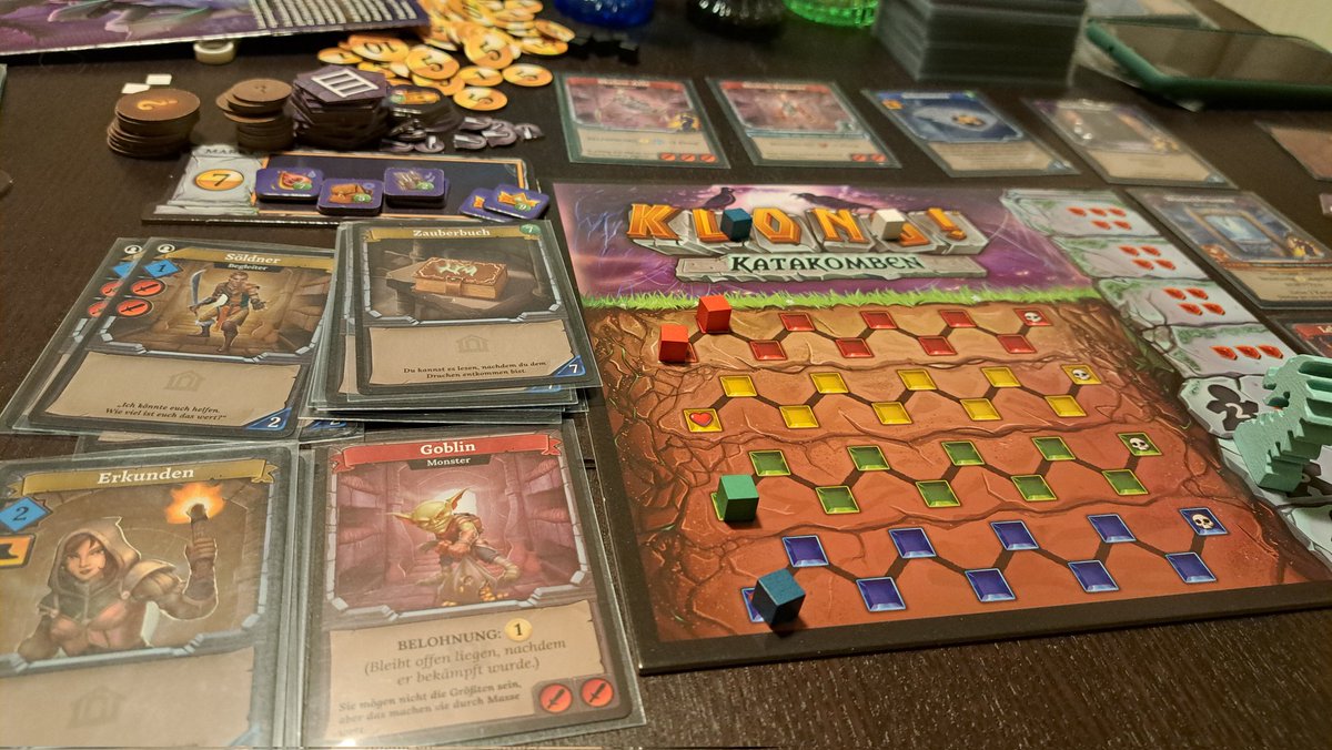 Sibi30015224's tweet image. Und zum Abschluss des gestrigen Abends durfte ich endlich mal #Klong Katakomben spielen. Sehr cooles Spiel. Auch wenn ich gestern zu früh aus dem Dungeon raus bin und dann abgeloost hab. Aber war für mich ne Lernpartie. Jetzt muss ich auch mal das normale Klong vom Pile holen!