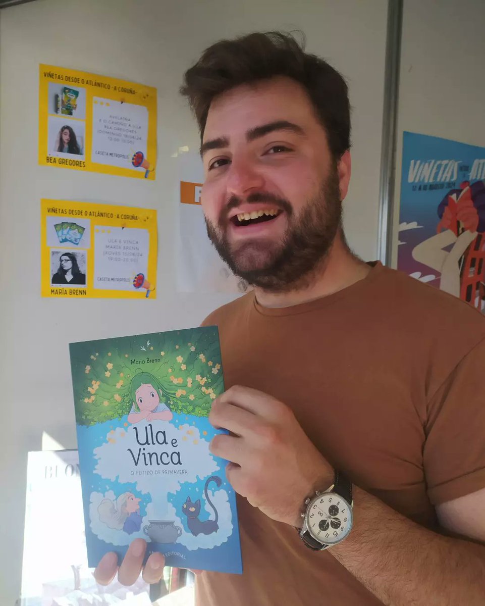 metropol_comics's tweet photo. Hoy a las 19:00 tienes una cita. En nuestra caseta de #MetropolisComics #ACoruña (n° 27) en @VinetasCoruna tenemos la sesión de firmas y dedicatorias de @mariabrennmb y su nuevo cómic #UlaeVinca #Ofeitizodeprimavera. Una obra claramente influenciada por @ghibliusa , ⬇️ https://t.co/zz8r0FsPj3