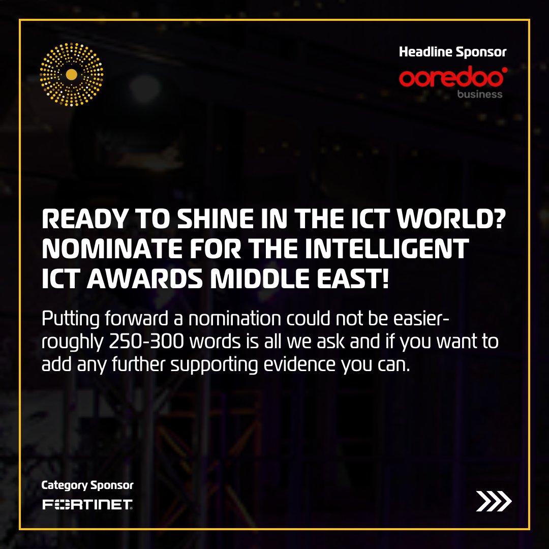 IntICTAwards's tweet photo. Ready to shine in the ICT world? Nominating for the Intelligent ICT Awards is a breeze - 250-300 words is all we need! 

Why nominate? 
⭐ It’s FREE to enter! 
⭐ Gain fantastic global PR opportunities! 
⭐ Network with top industry leaders!

Nominate Now:
https://t.co/2QgCnovSBp https://t.co/4XutCRMCik