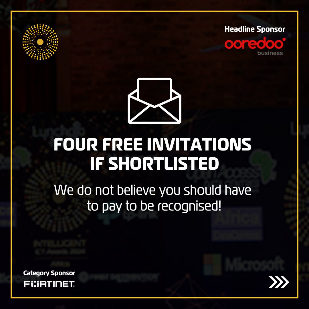 IntICTAwards's tweet photo. Ready to shine in the ICT world? Nominating for the Intelligent ICT Awards is a breeze - 250-300 words is all we need! 

Why nominate? 
⭐ It’s FREE to enter! 
⭐ Gain fantastic global PR opportunities! 
⭐ Network with top industry leaders!

Nominate Now:
https://t.co/2QgCnovSBp https://t.co/4XutCRMCik