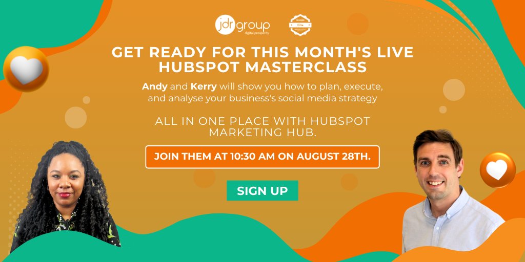 JDRGroupDerby's tweet image. Ready to level up your social media with HubSpot? 🎯 Join our Masterclass on Wed 28th Aug at 10:30am with Andy Gibbins &amp;amp; Kerry Baker. Secure your spot now: hubs.la/Q02LpL8r0 

#HubSpotMasterclass #SocialMediaMarketing #JDRGroup #SocialMediaTips #SocialMediaTools