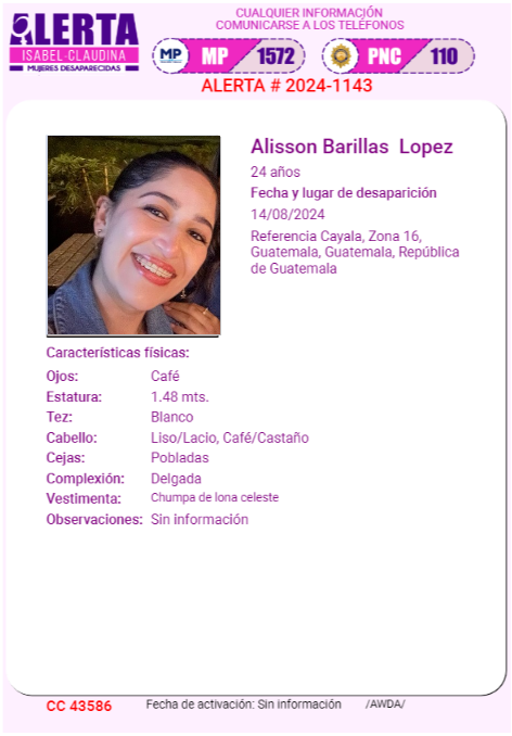 Alerta Isabel Claudina 🇬🇹 tweet media