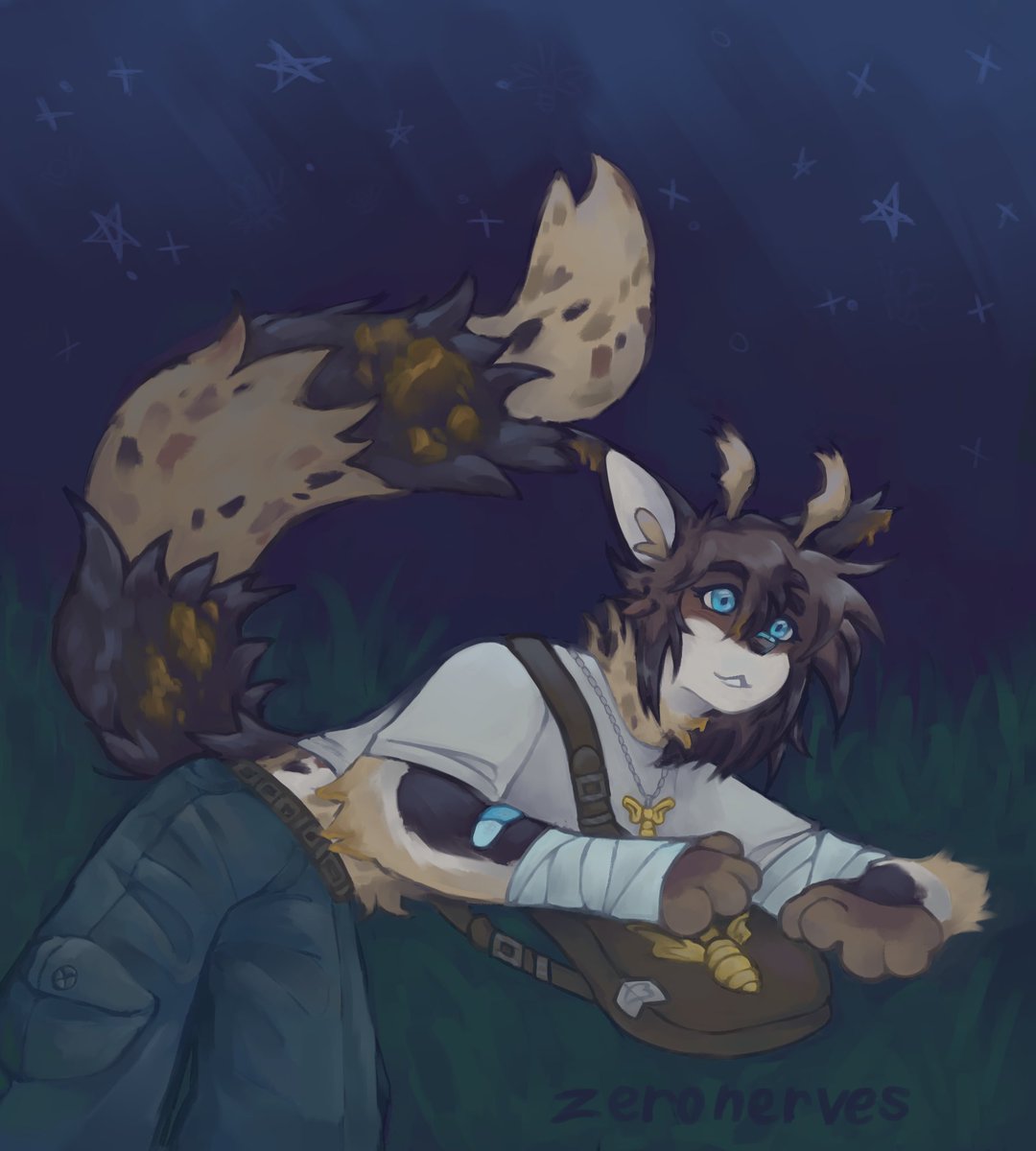 zer0nerves's tweet image. Starry night💫🐝
#furry #furryart