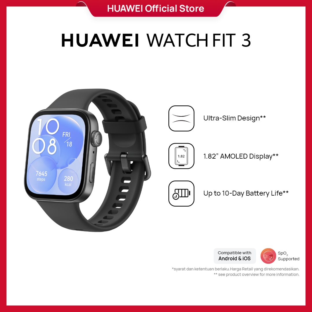 alterdiaz's tweet image. HUAWEI WATCH FIT 3 Smartwatch | 1.82" Ultra-slim | 10 Days Battery
s.blibli.com/GNtk/bt8kl3zy
.
#huawei #watch #watchfit #fit #blibli #surabaya 
#sidoarjo #gresik #kekinian #terkini #hits
#viral #trend #trending #fyp #surabayaviral #sidoarjoviral #gresikviral #surabayahits